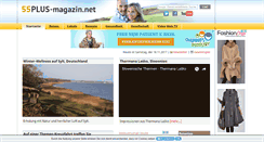 Desktop Screenshot of 55plus-magazin.net